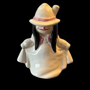 Goebel W. Germany Ghost Figurine Smiling Girl Halloween Gothic Vintage Decor